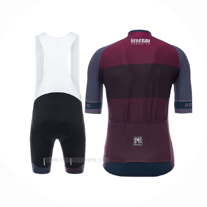 2017 Ropa Ciclismo Giro d'Italia Coppi Fucsia Marron Mangas Corta y Culotte Corto
